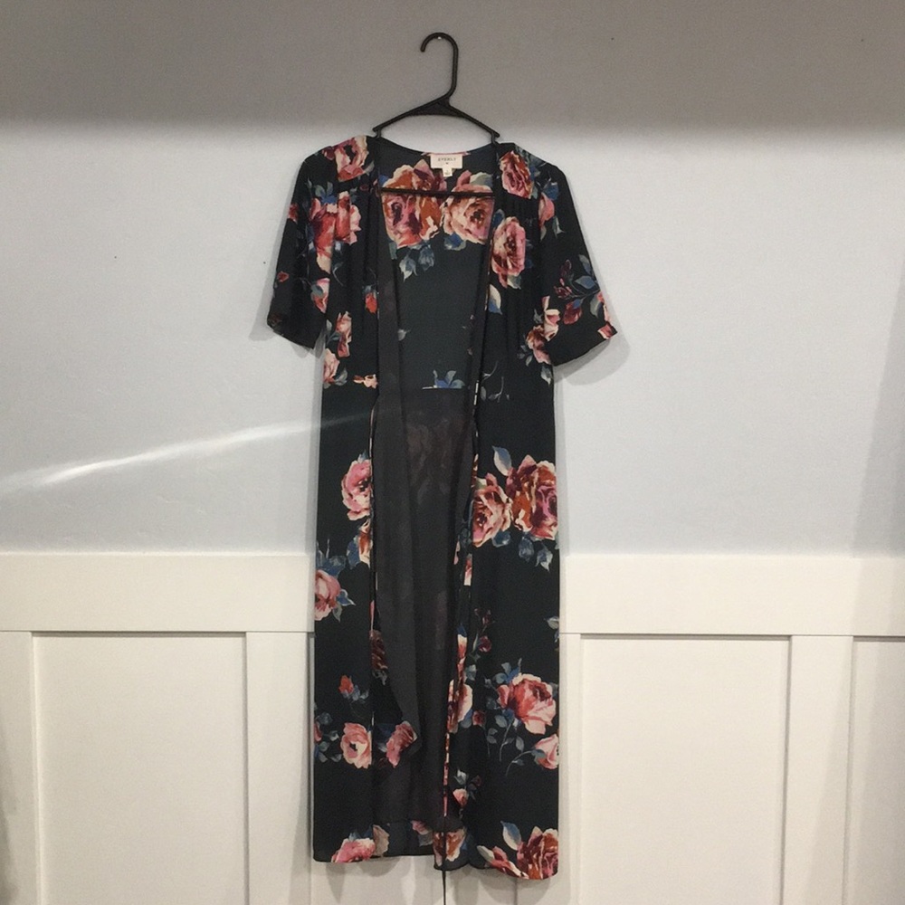 Floral Wrap Tie Dress